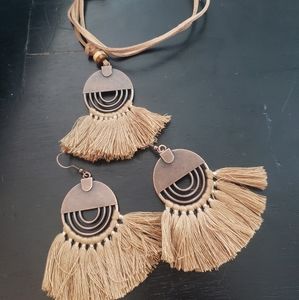 matching necklace and earring